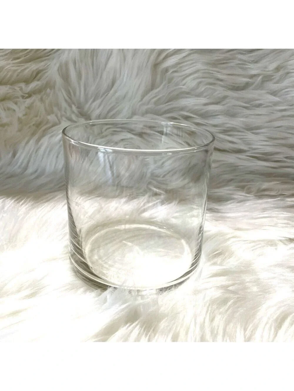 Glass Vase Cylindrical Clear